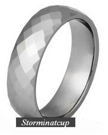 **CRAZY FREE SHIPPING!!**STUNNING TUNGSTEN CARBIDE SATIN FINISH FINE FACETED RING size 11