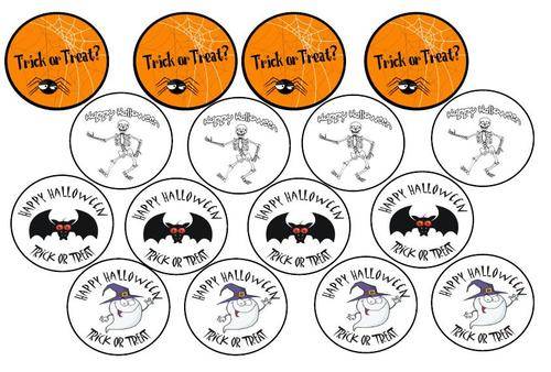 Halloween Picture Cupcake Toppers