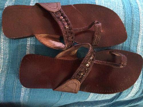 HAND-MADE GENUINE LEATHER SANDALS SIZE 9