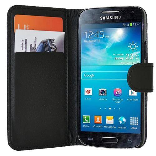 Flip Leather Book Case Pouch For Samsung Galaxy S5 Mini G800 BLACK