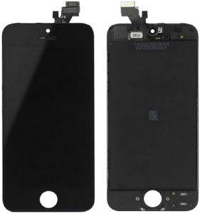 LCD TOUCH FRAME COMPLETE ASSEMBLY DIGITIZER APPLE IPHONE 5s(black) - second hand - good condition