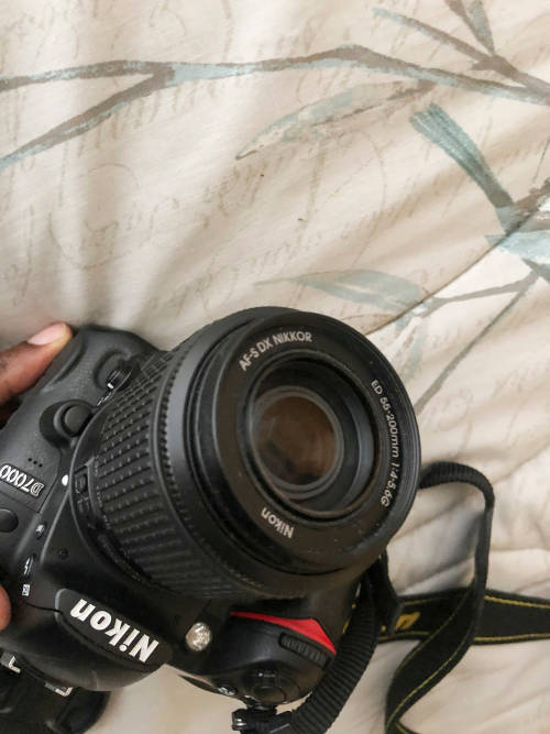 Nikon D7000 with 55-200mm lens (Pro digital camera)