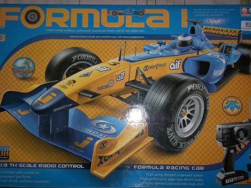 FORMULA 1 1/9 TH SCALE RADIO CONTROL CAR