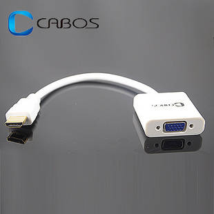 CABOS HDMI to VGA Adapter ( HDMI to VGA One Way Only) for Projector / Monitor