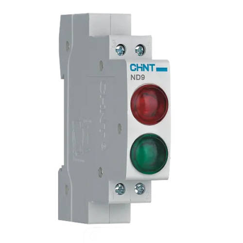CHINT ND9 Red & Green LED Indicator Light Pilot Light DIN Rail Mount Eskom / Inverter Status Light
