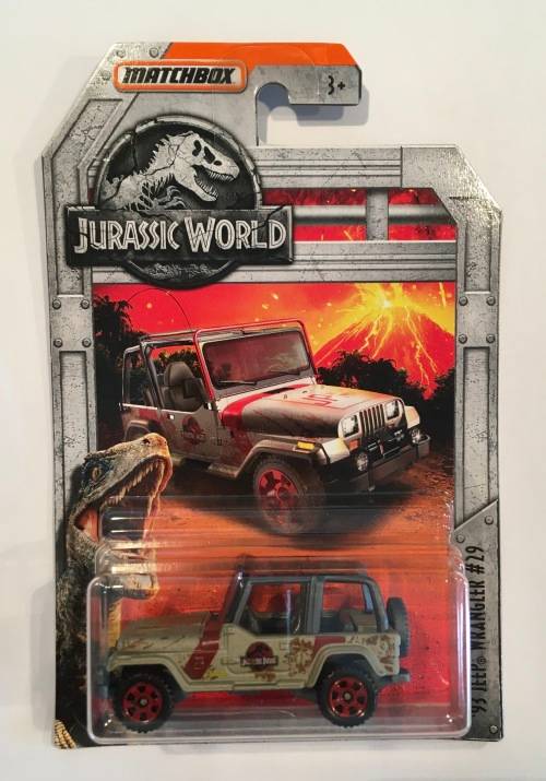 Matchbox , 93 Jeep Wrangler 29 Jurassic Park , Long card