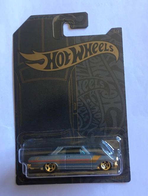 Hot Wheels , 63 Chevy II , Long card