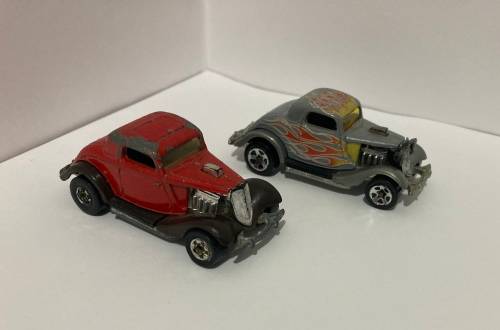 Hot Wheels , 2 x Ford , old Hot Wheels , play worn , unboxed