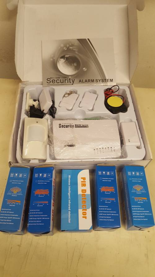 Wireless Alarm system with  6 wireless motionsensors