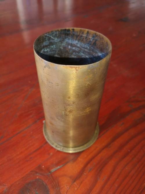 RARE German Colonial WW1 6cm Boat Landing Gun shell casing
