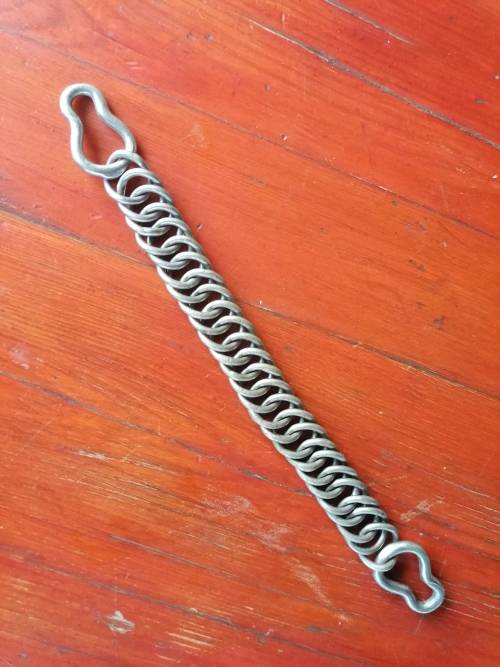Nickeled riding spur chains