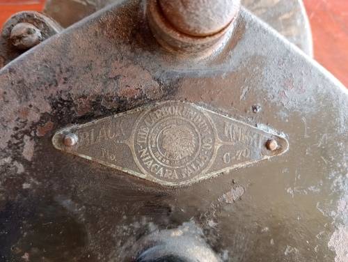 Antique Hand-crancked Bench Grinder - USA made