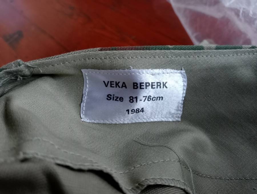 SAP camo trousers 1984