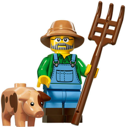 ~ New Lego Series 15 Minifigure Farmer ~ Sealed (71011)