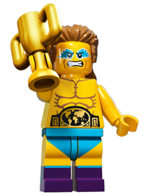 ~ New Lego Series 15 Minifigure Wrestling Champion ~ Sealed (71011)