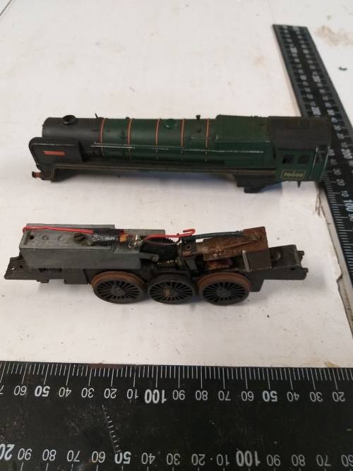 Green Locomotive with smoke generator