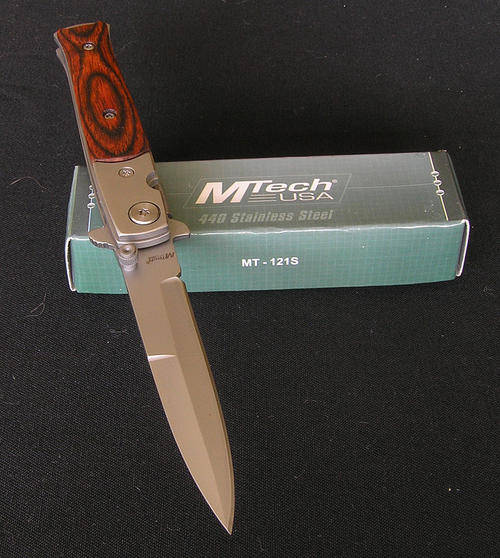 M-Tech Hardwood Stiletto Knife