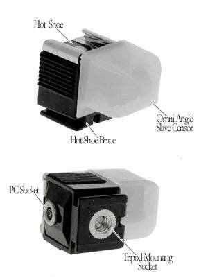 Flash Slave Trigger With Hotshoe & PC Connection