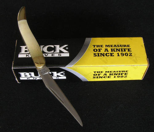 Buck 385 Smooth White Bone Toothpick Knife
