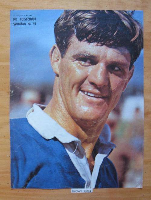 SNOWY SUTER - former Springbok rugby player - original picture 'Huisgenoot' magazine of 07/05/1965