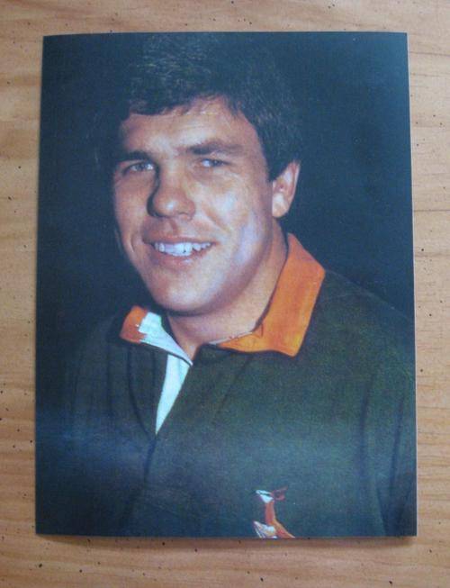 Gloss photo of SCHALK BURGER (snr) - former Springbok rugby player