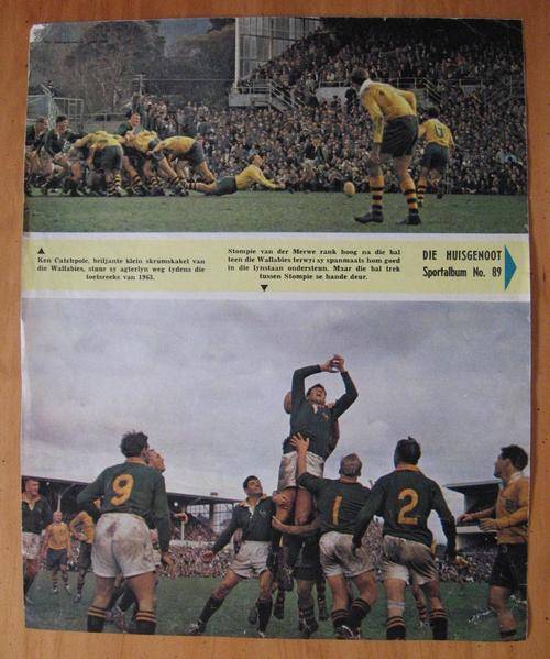 Springboks vs Wallabies - 1963 - original picture from the 'Huisgenoot' magazine of 02/04/1965