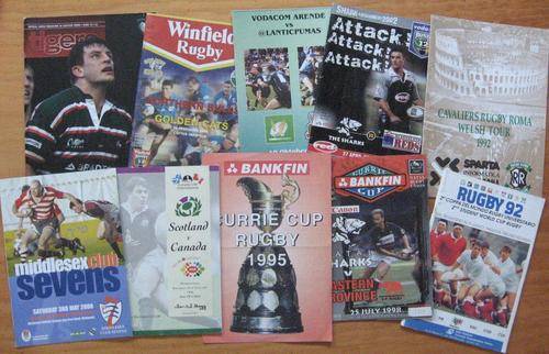 10 Rugby programmes / booklets sold together