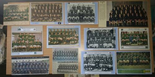 12 Pictures of different Springbok and other international rugby teams sold together