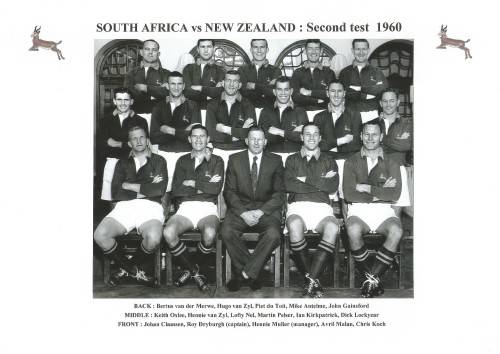SOUTH AFRICA vs NEW ZEALAND  - second test 1960 at Newlands in Cape Town