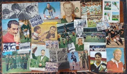 30 Pictures of former Springbok, provincial and international rugby players sold together
