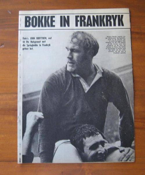 Special rugby supplement to the HUISGENOOT magazine - 1974 Springbok tour to France
