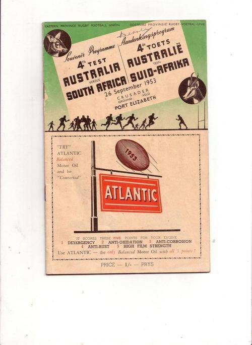 Australia vs South Africa 26 September 1953