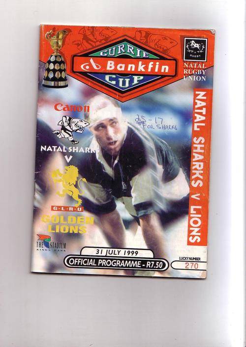 Currie cup Final Natal vs Golden Lions Official Program tickets and Invasion to game
