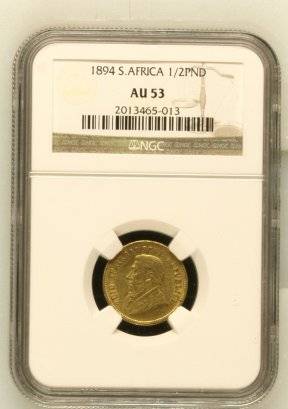 1894 SA 1/2 POND (NGC) AU53.
