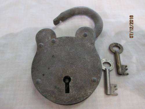 Large vintage padlock
