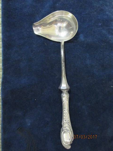 German silver handled  ladle