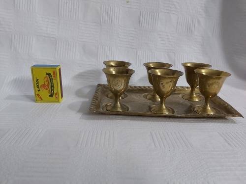Brass Goblet  (set of 6 )