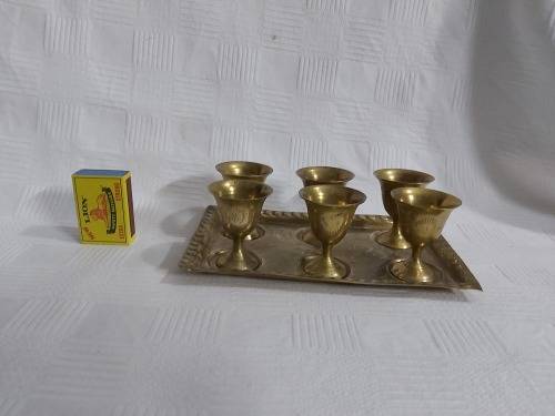 Brass Goblet  (set of 6 )