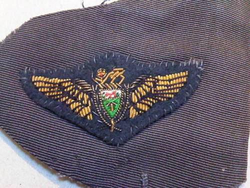 Rhodesian Air Force Mess Dress wings