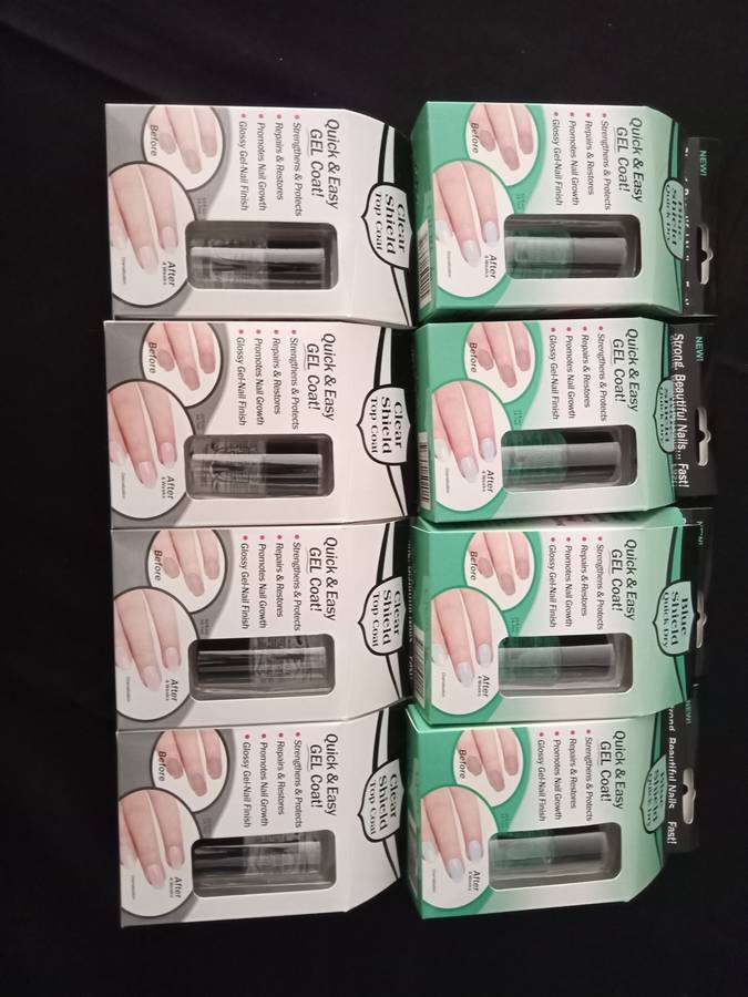 JOBLOT !!!!! Blue shield , Clear shield nail polish & Lipstick