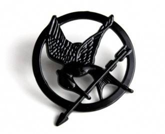 Mockingjay Pin/Brooch From Hunger Games (Black)