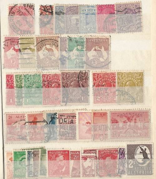 Selection of Australian Stamps