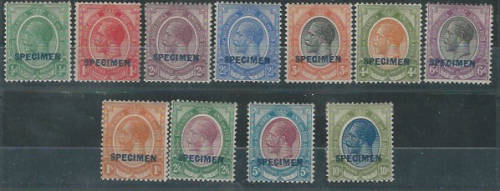 South Africa 1913 KGV First Definitive Series Specimens