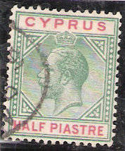 Cyprus 1/2 Piastre KGV SG 75