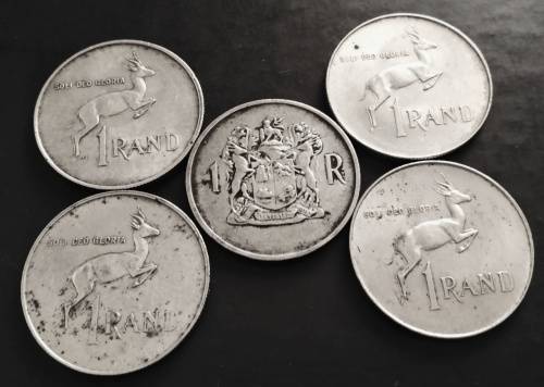 Mixed dates Silver R1 coins, bid per coin