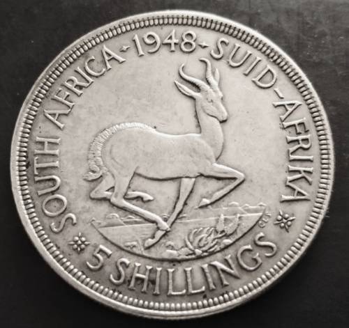 Silver Five Shillings 1948