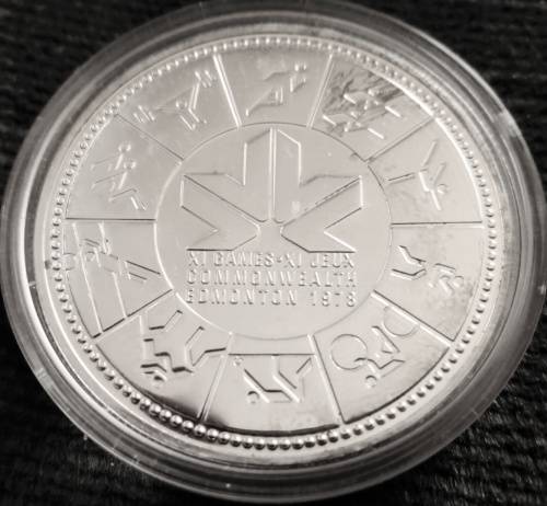 Canada Silver $1 - 1978 Commonwealth Games, Edmonton.