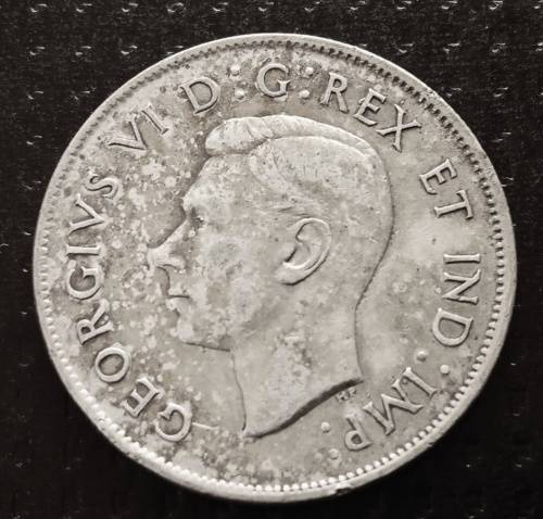 1944 Canada Silver 50c - 80% silver