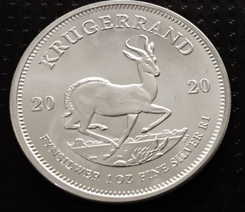 2020 Silver Krugerrand, 1oz pure silver.