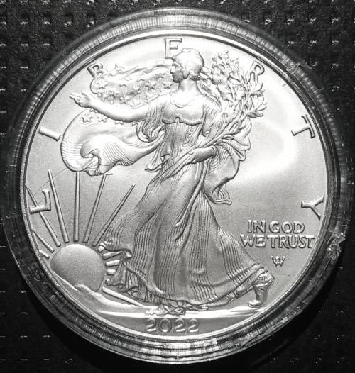 2022 USA Silver Eagle type 2, 1oz pure silver